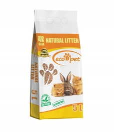 Gaja Eco-Pet Żwirek dla kota i Ściółka dla małych zwierząt 5 L