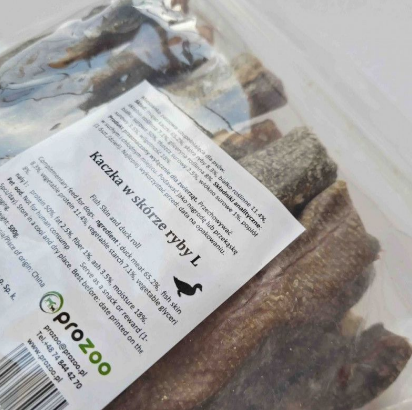 Prozoo Kaczka w skórze ryby 500g