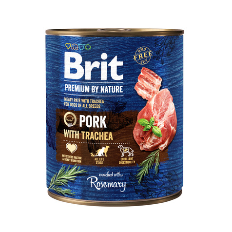Brit Premium by Nature, wieprzowina z tchawicą, 800 g