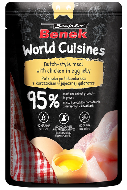 Benek World Cuisines Potrawka po holendersku z kurczakiem w jajecznej galaretce 100 g