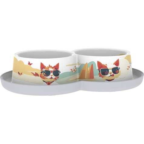 Yarro miska trendy podwójna 2x350ml - Indy & Louise