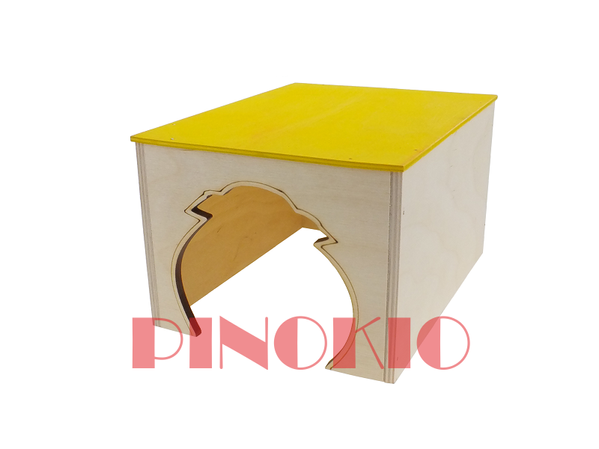 Pino drewniany domek dla świnki morskiej MAŁY 15 x 21 x 12 cm