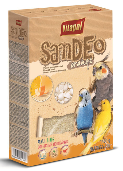 Vitapol Piasek dla ptaków Pomarańczowy 1500g