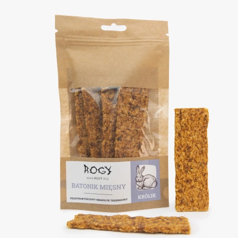 Rogy Batonik mięsny z królikiem - 80g