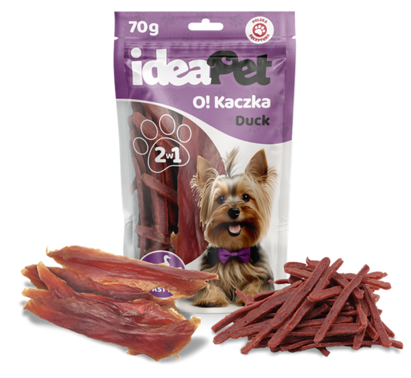 IDEAPET PIES 70g KACZKA MIX