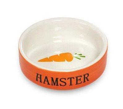 Yarro miska ceramiczna dla chomika pomarańczowa 8,5x3cm