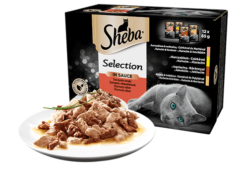 Sheba Selection in Sauce Mix Smaków 12x85 (multipak)