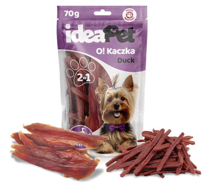 IDEAPET PIES 70g KACZKA MIX             