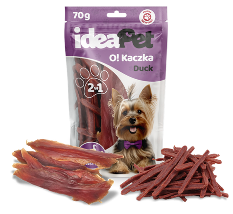 IDEAPET PIES 70g KACZKA MIX             