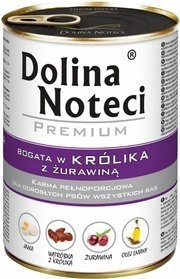 Dolina Noteci Królik Żurawina 400g