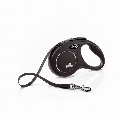 Flexi Classic S czarna (5m) taśma 15 kg