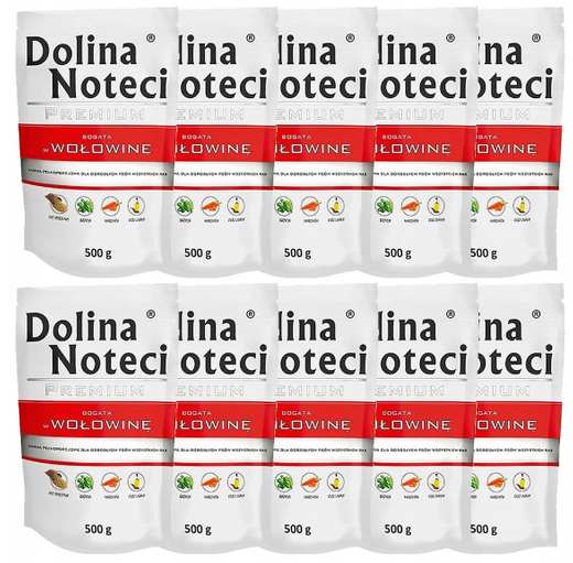 ZESTAW Dolina Noteci 10x500g Wołowina