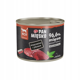 Pan Mięsko Wieprzowina z jeleniem 200g puszka dla kota