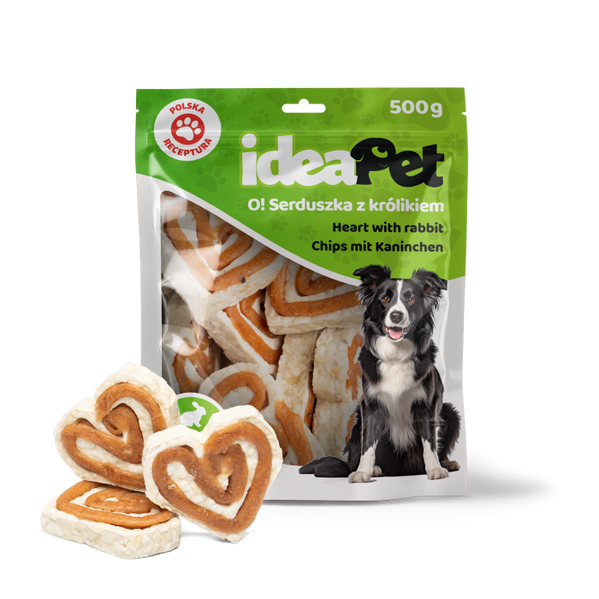 IDEAPET 500g SERDUSZKA Z KRÓLIKIEM