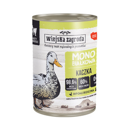 Wiejska Zagroda Monoprotein Kaczka 400g puszka dla kota