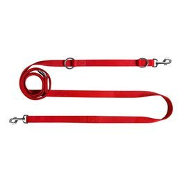 Chaba Smycz taśma regulowana 30 czerwona