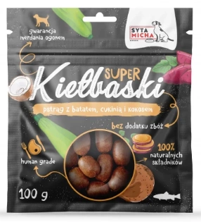 Syta Micha Kiełbaski z pstrągiem 100g