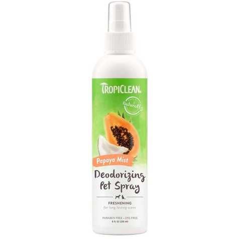 Tropiclean Papaya Mist Deodorizing Pet Spray 236ml - preparat deodoryzujący do odświeżania szaty o zapachu papai