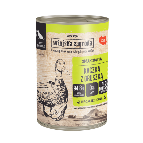 Wiejska Zagroda Kaczka+Gruszka 400g puszka