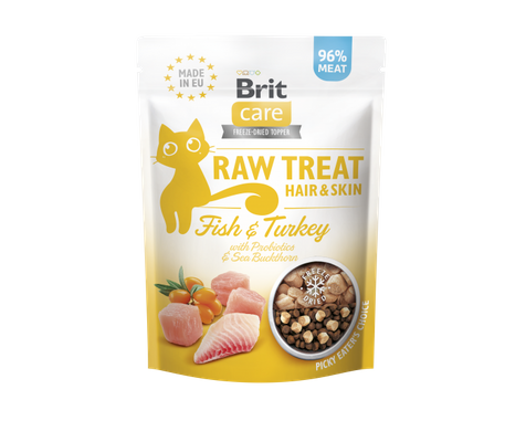 Brit Care  Raw Treat Hair & Skin Fish&turkey 40g