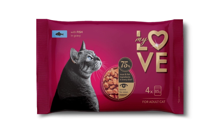 My Love – karma mokra dla kota ryba w sosie (4x85 g)