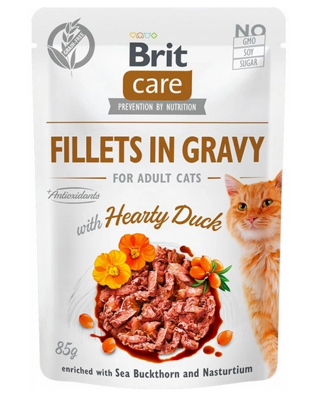 Brit Care Cat Fillets in Gravy Duck saszetka 85g