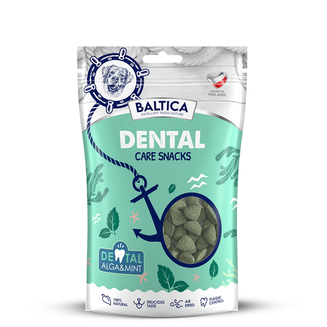 Baltica Snacks Dental Care z algą i miętą 100g