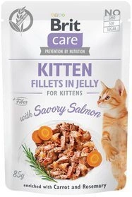 Brit Care Cat Fillet in Jelly Kitten Salmon 85g