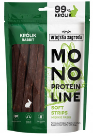 Wiejska Zagroda Monoproteinowe miękkie paski Królik 100 g