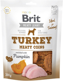 Brit Jerky Snack - Turkey Meaty coins 200g