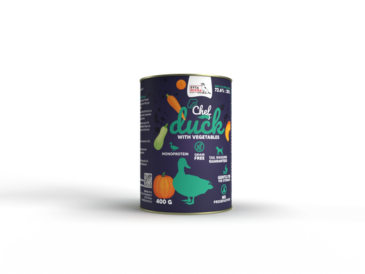 Syta Micha Mokra karma dla psa Kaczka z warzywami 400g