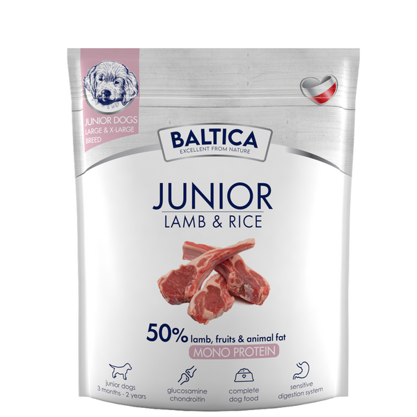 Baltica Junior Lamb&Rice - rasy duże 1 kg