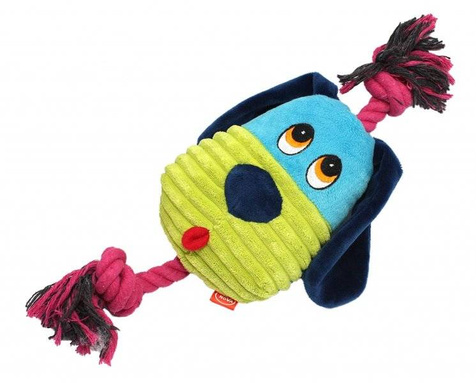 Pet Nova Szarpak dla psa - Głowa Psa na Sznurze 30cm