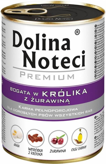 Dolina Noteci Królik Żurawina 400g