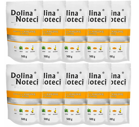 ZESTAW Dolina Noteci 10x500G Kaczka z dynią