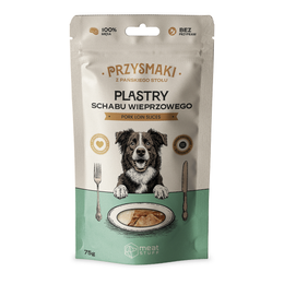 Meat Stuff przysmak „Z Pańskiego Stołu” – Plastry schabu wieprzowego 75 g 