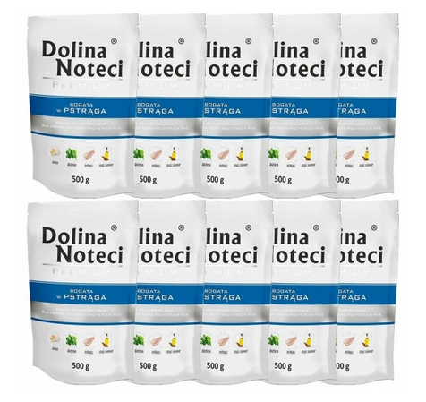 ZESTAW Dolina Noteci 10x500g Pstrąg 