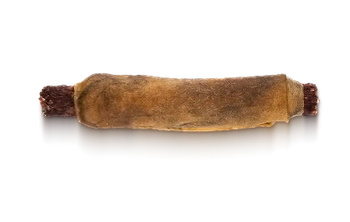 Syta Micha gryzak dla psa Hotdog Królik z granatem w skórze jelenia  - 2szt 