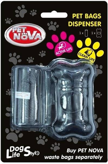 Pet Nova Dyspenser na worki + 20 woreczków