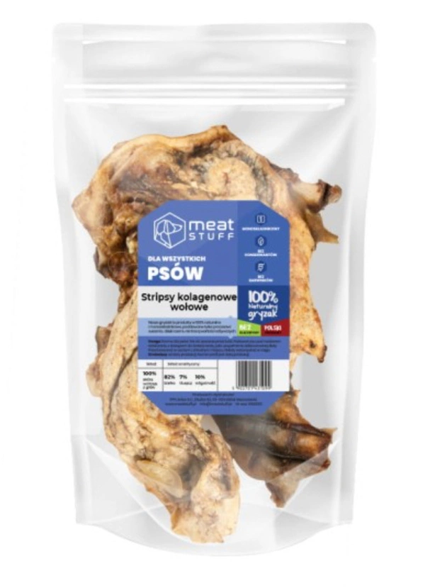 Meat Stuff Stripsy kolagenowe wołowe 250g
