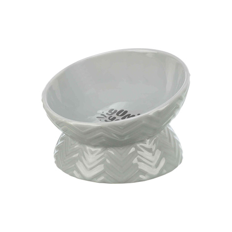 Trixie Miska podwyższona, dla psa, ceramika, szara, 0.35 l/17 cm