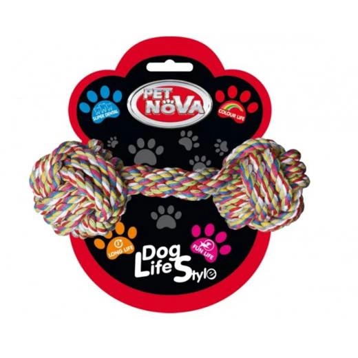 Pet Nova Hantel ze sznurka bawełnianego 17cm