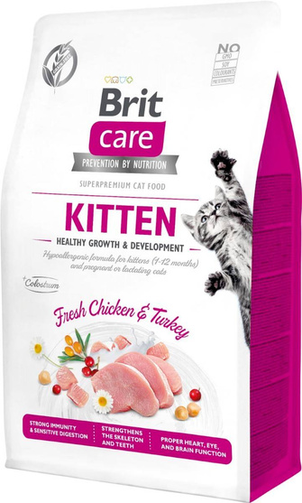 Brit Care Kitten kurczak z indykiem 2kg