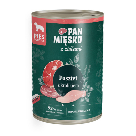 Pan Mięsko z Ziołami Pasztet z Królikiem 400g