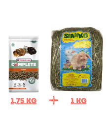 ZESTAW Cavia Complete 1,75kg + Siano węgrowskie 1kg