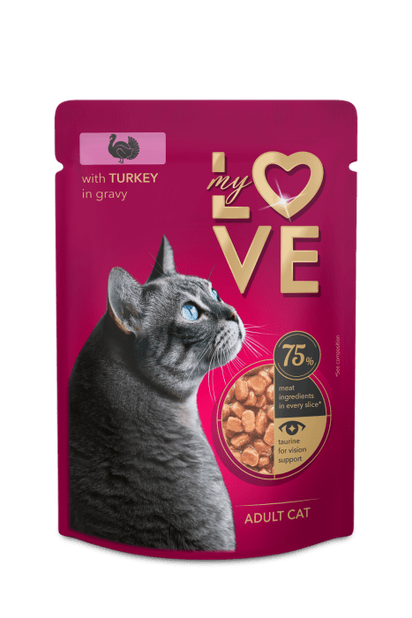 My Love – karma mokra dla kota z indykiem w sosie (85 g)