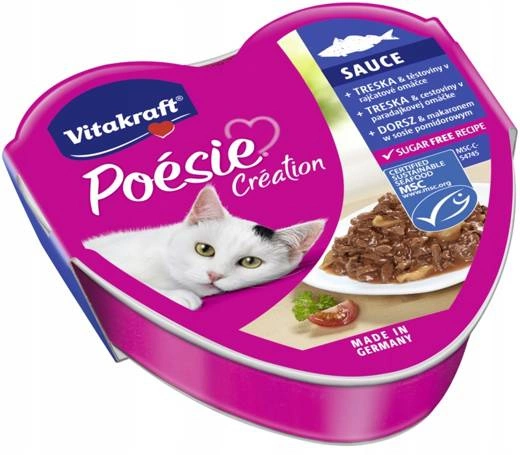 Vitakraft Poesie Dorsz Makaron Pomidory 85 g