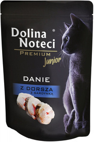 Dolina Noteci Kot Junior Danie z Dorsz z Sardynką 85g