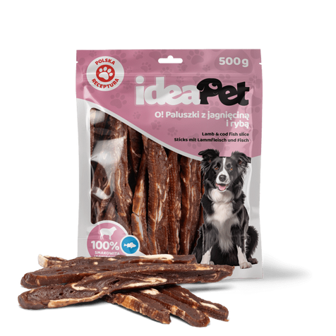 IDEAPET 500g PALUSZKI Z JAGNIĘCINĄ I    