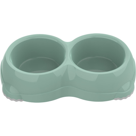 Yarro miska podwójna Smarty mała 2x 0,330l na gumie green